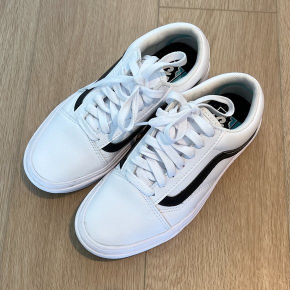 <<SOLD>> Vans Comfycush Old Skool Classic Tumble True White sz women 5.5 - Picture 5 of 11
